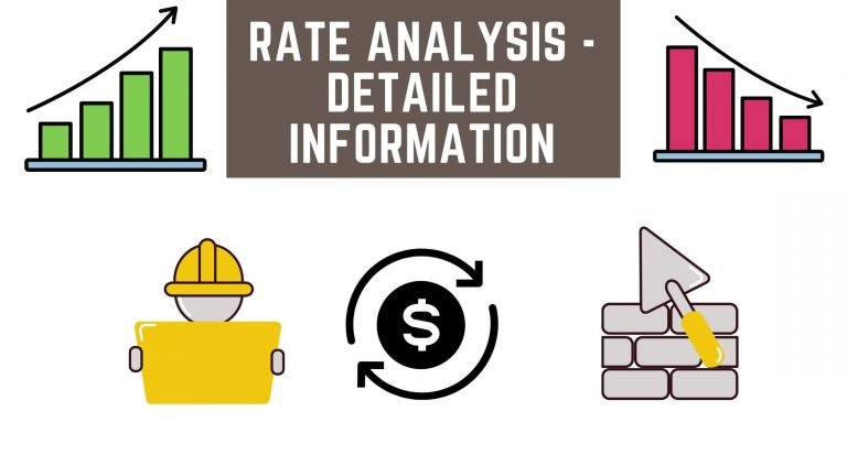 Rate analysis - Detailed information