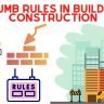 Thumb rules in building construction