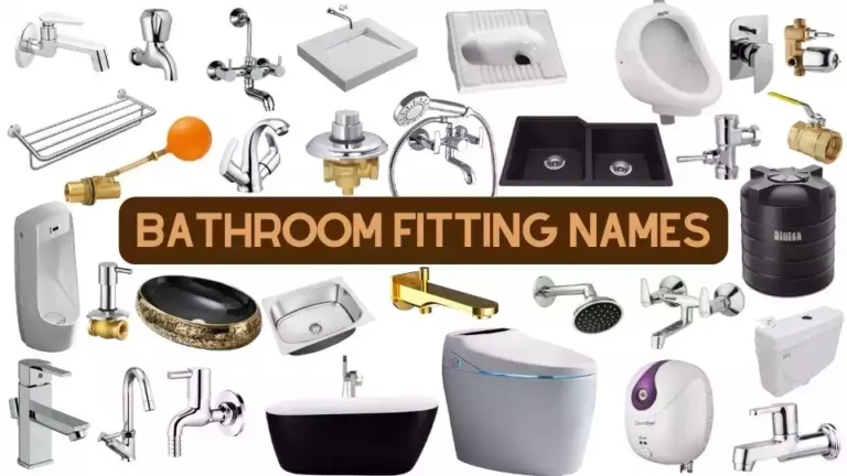 Bathroom CP and Sanitary Fitting Names