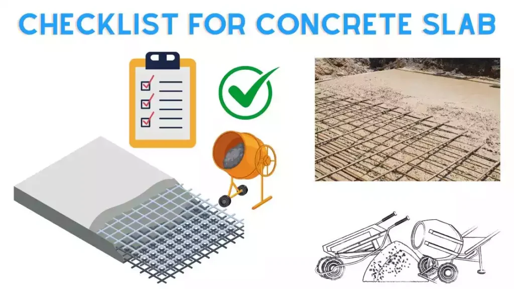 Checklist for Concrete Slab 1 Checklist for Concrete Slab
