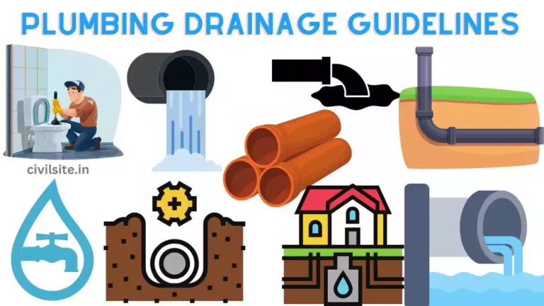 Plumbing Drainage Work Guidelines