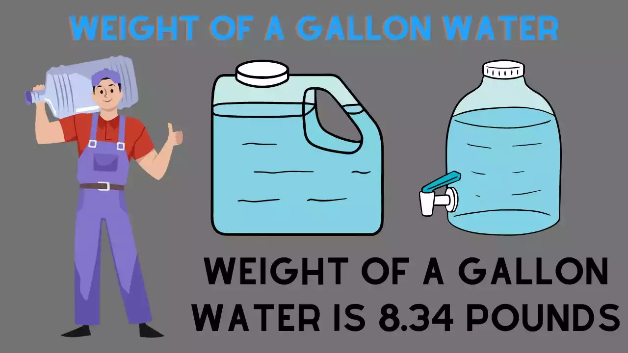 Weight Of A Gallon Water How Much Does A Gallon Of Water Weigh