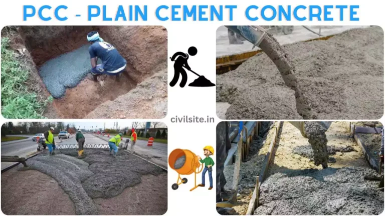 PCC Full Form - Plain Cement Concrete