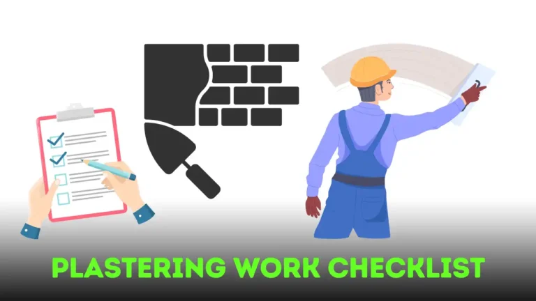 Plastering Work Checklist