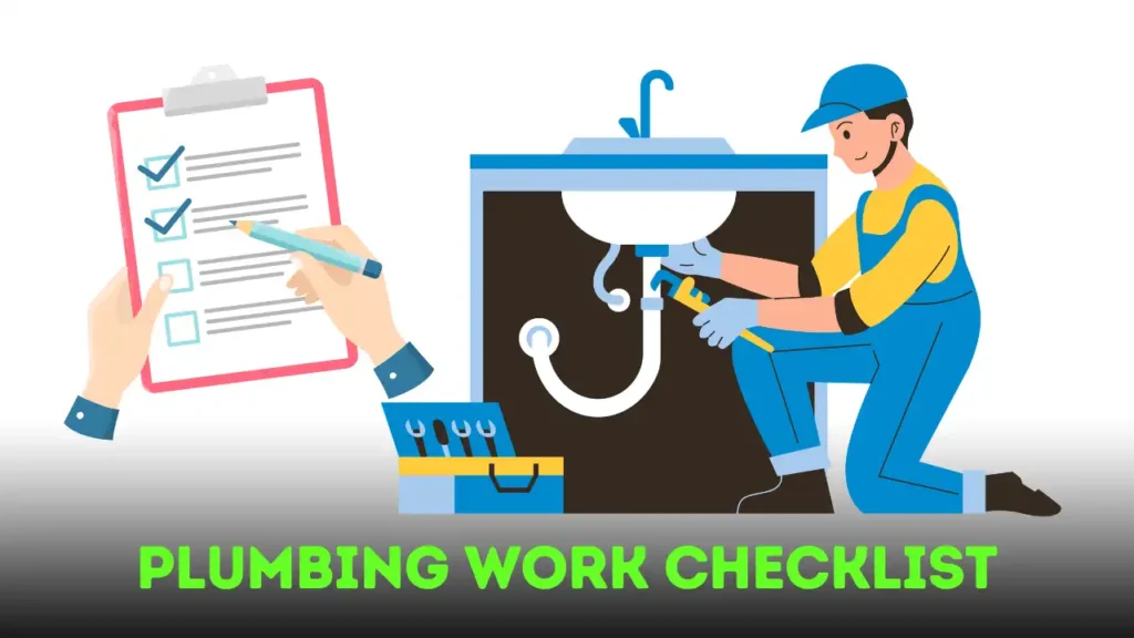 Plumbing Work Checklist 1 Plumbing Work Checklist