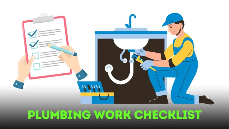 Plumbing Work Checklist